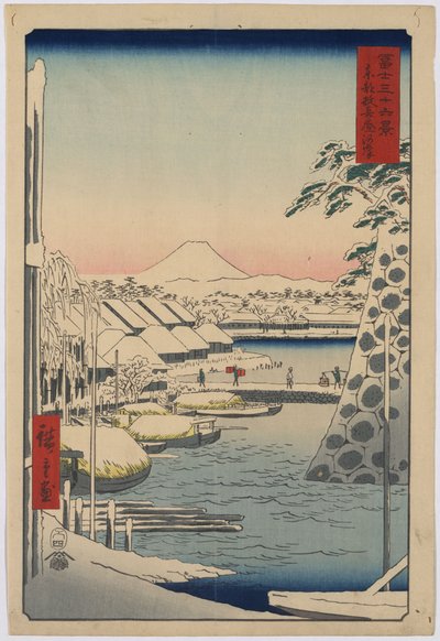 36 Views of Mount Fuji - #3. Sukiyagashi by Utagawa Hiroshige